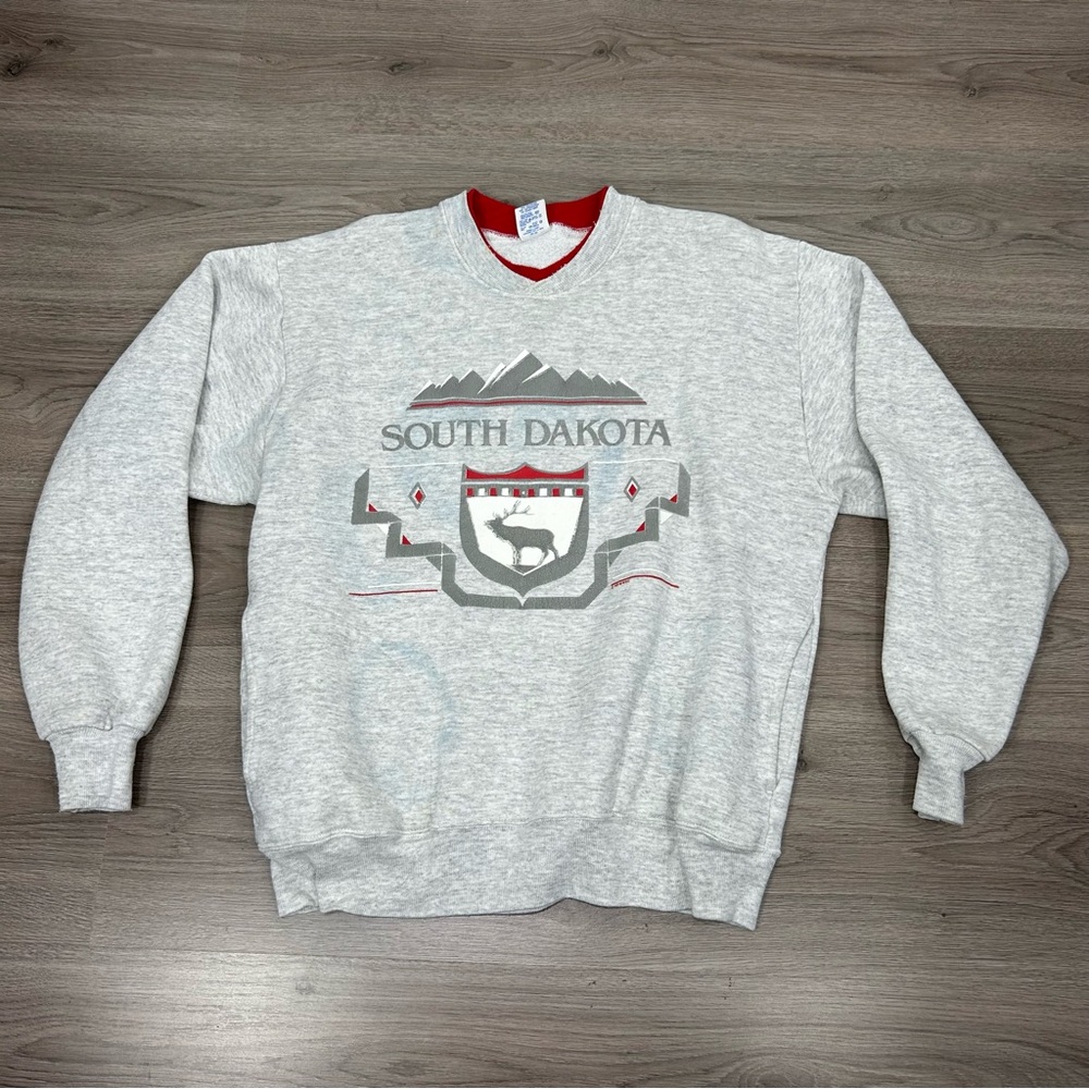 VINTAGE South Dakota State destination crewneck sweater BB2